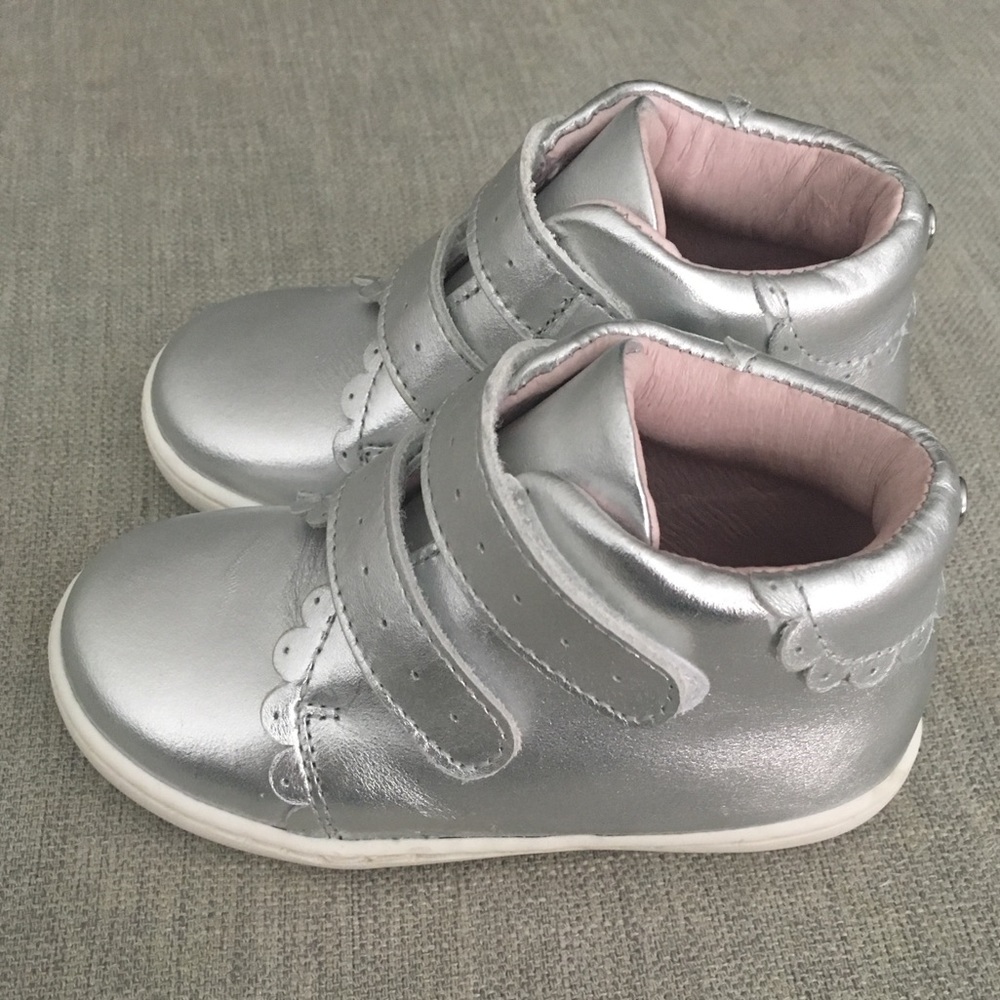 Jacadi silver boots for toddler girl